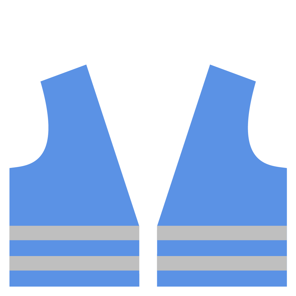 Sicherheitsweste Prestige UN-blau S, mit 2 Streifen Reflex silber und Klettverschluss