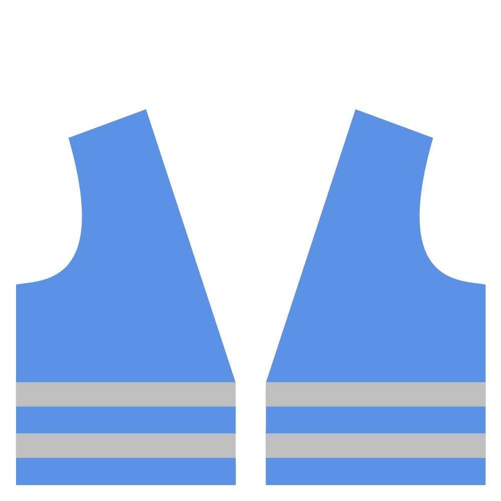 Sicherheitsweste Prestige UN-blau L, mit 2 Streifen Reflex silber und Klettverschluss